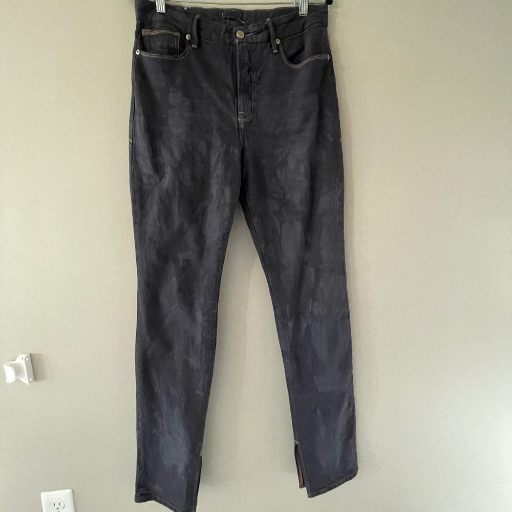 Good American Good Legs Split Ankle Jeans Size 8